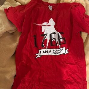 Red Rutgers Scarlet Knight Graphic T-Shirt